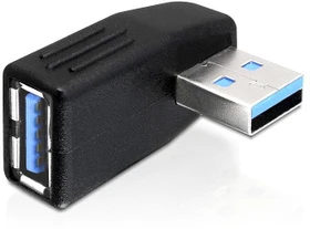 DeLOCK USB 3.0 Adapter, USB-A [Stecker] auf USB-A [Buchse], horizontal gewinkelt 270° (65342)