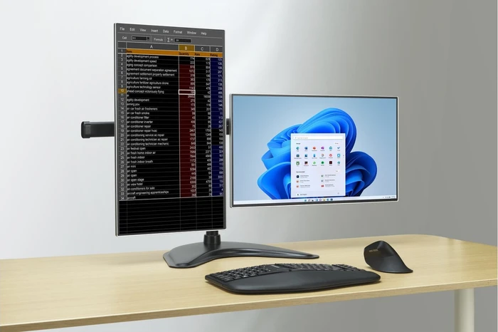 Kensington SmartFit Ergo Freistehender Dual Monitorarm schwarz