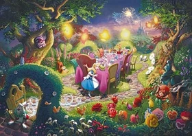 Schmidt Spiele Thomas Kinkade Disney Dreams Collection - Alice in Wonderland Mad Hatter's Tea Party