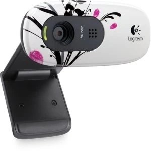 Logitech HD C270 fingerprint flowers