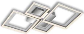 Briloner Frame LED Deckenleuchte 22W 53cm alu/chrom