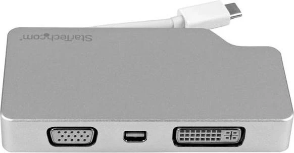 StarTech USB-C auf VGA/DVI/HDMI/Mini DisplayPort, 4-in-1 Adapter weiß
