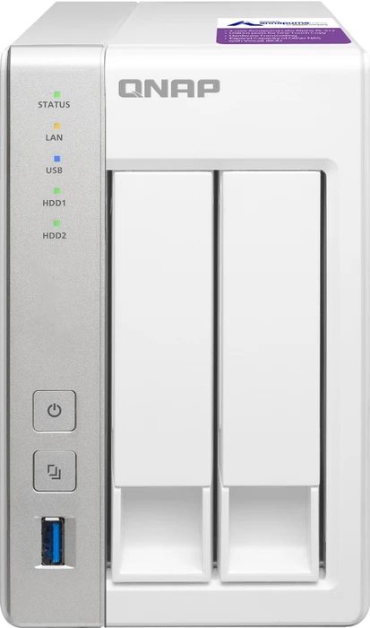 QNAP Turbo Station TS-231P, 1GB RAM, 2x RJ-45 1000Base-T, 3x USB-A 3.0