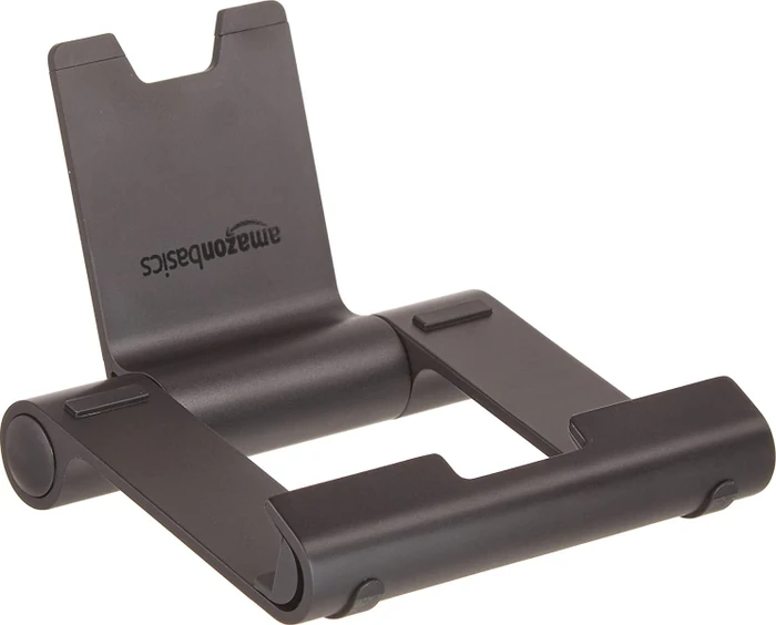 AmazonBasics tragbarer verstellbarer Ständer, Tablet-Stand 4-10", schwarz