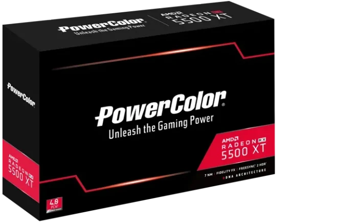 PowerColor Radeon RX 5500 XT, 4GB GDDR6, DVI, HDMI, DP