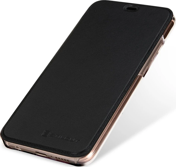 Stilgut Book Type NFC/RFID Blocking Cover für Huawei P20 Lite schwarz