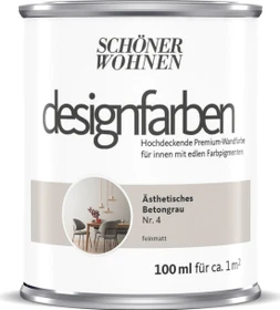 Schöner Wohnen Designfarben innen ästhetisches betongrau, 100ml