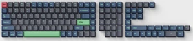 Keychron OEM Dye-Sub Full Set Keycap-Set Hacker - Version C, Kunststoff (PBT), Hacker, blau/grün, 137 Tasten, ANSI-US
