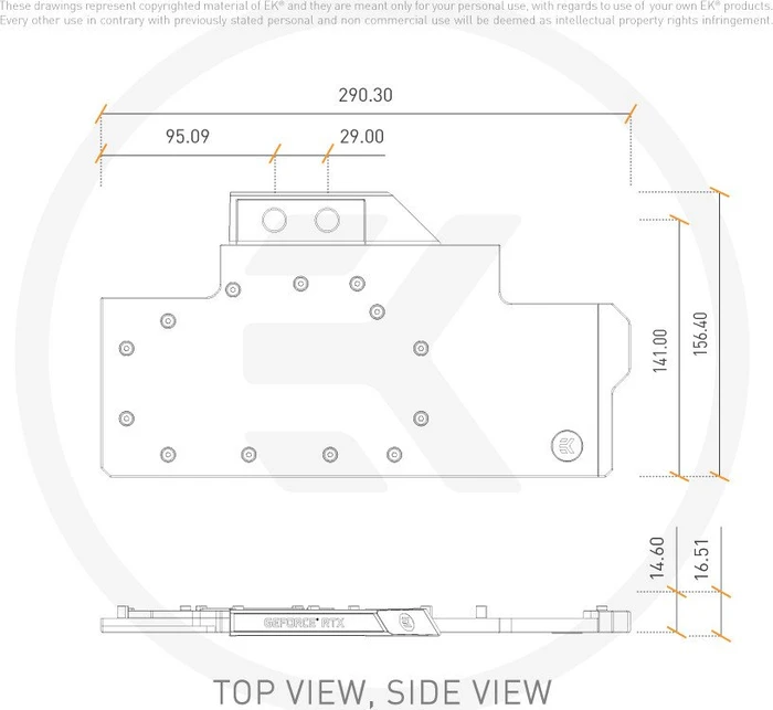EK Water Blocks Quantum Line EK-Quantum Vector Trio RTX 2080 Ti RGB, Nickel, Acryl