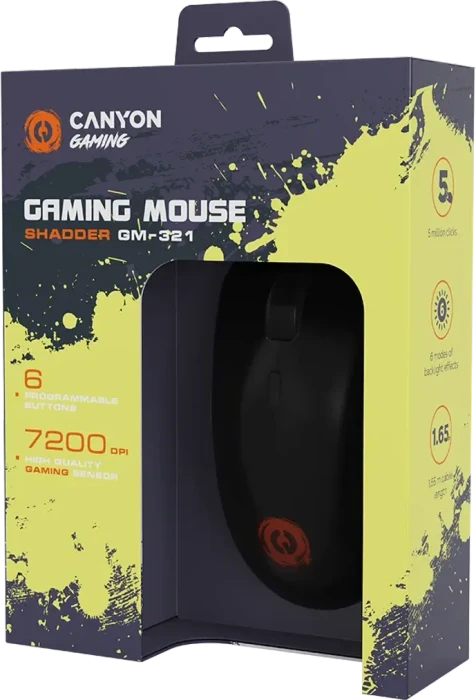 Canyon Shadder GM-321 Gaming Mouse schwarz, USB