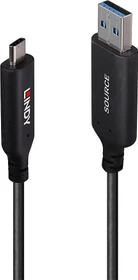 Lindy USB 3.0 Adapterkabel, USB-C 3.0 auf USB-A 3.0, 10m (43395)