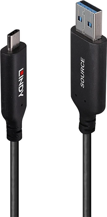 Lindy USB 3.0 Adapterkabel, USB-C 3.0 auf USB-A 3.0, 10m