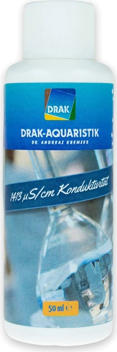 DRAK-Aquaristik Kalibrierlösung Leitfähigkeit 1413µS/cm, 50ml