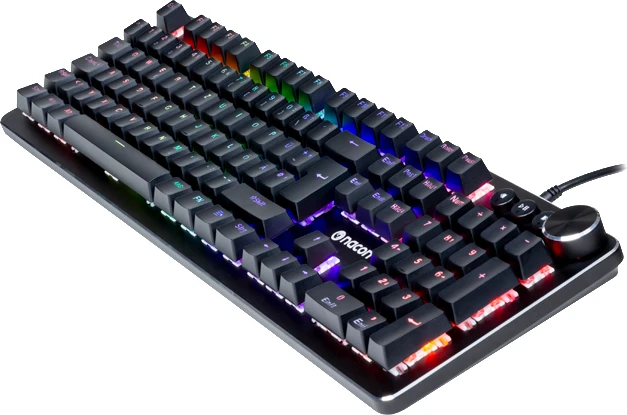 Nacon CL-520 Mechanical Keyboard, LEDs RGB, schwarz, Outemu Red, USB, DE