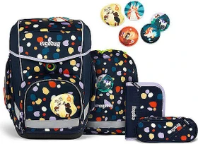 Ergobag Cubo Bärnsteinhöhle Schulrucksack-Set, 5-tlg.