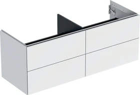 Geberit ONE Unterschrank für Aufsatzwaschtisch, mit vier Schubladen, 135cm, weiß/lackiert matt