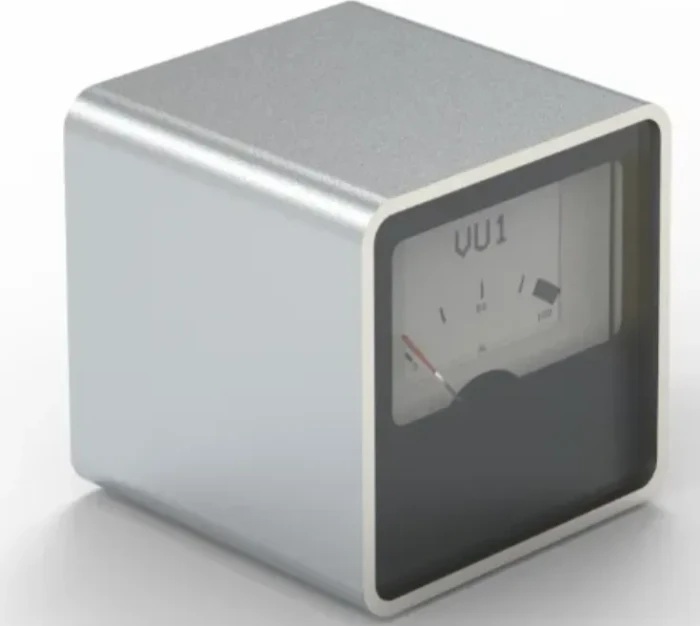 Streacom VU1 Dynamic Analogue Dials, Zeigermessgerät, Dial, silber, 1.5"