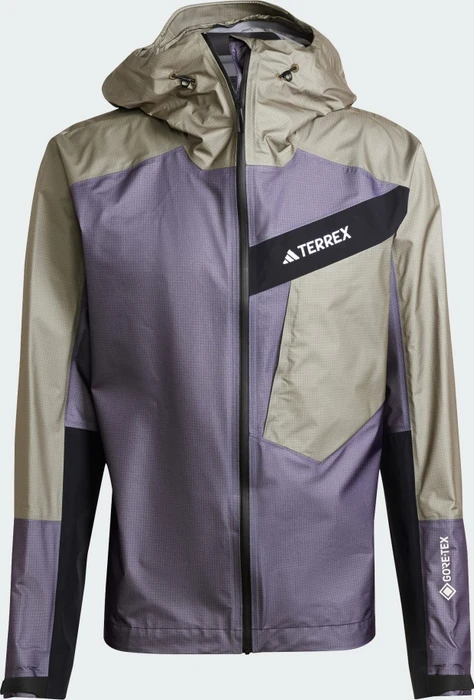 adidas Terrex Techrock Light Gore-Tex Active Funktionsjacke aurora black/olive strata (Herren)