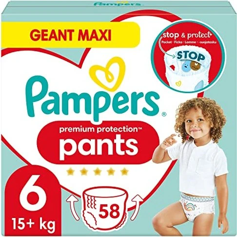 Pampers Premium Protection Pants Gr.6 Einwegwindel, 15+kg, 58 Stück