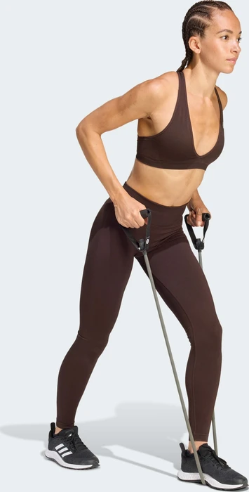 adidas Workout Essentials Knit Light Support Sport-BH aurora coffee (Damen)
