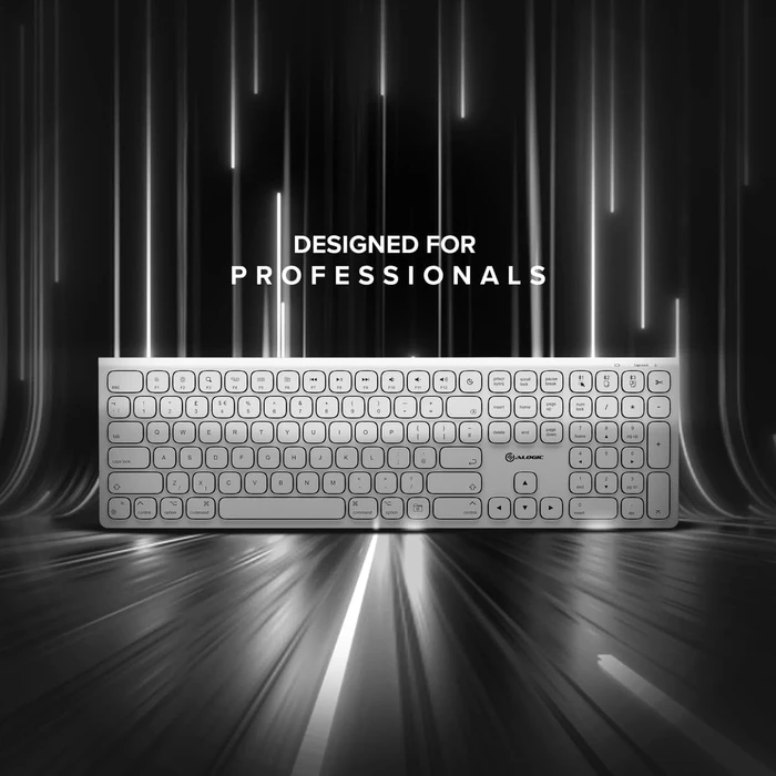 Alogic Echelon USB-C Rechargeable Wireless Keyboard for macOS, weiß, USB/Bluetooth, ND
