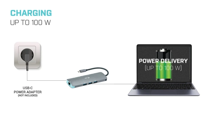 i-tec USB-C Metal Nano Docking Station, USB-C 3.0 [Stecker]