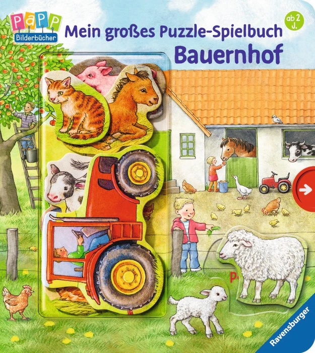 Ravensburger Puzzle Mein großes Puzzle-Spielbuch Bauernhof