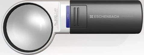 Eschenbach mobiluxLED 28D Taschenleuchtlupe schwarz/weiß
