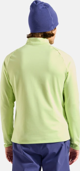 Odlo Essentials Light Mid Layer Half-Zip Funktionsshirt langarm shadow lime (Herren)