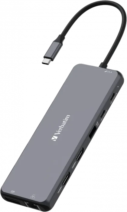 Verbatim USB-C Pro Multiport Hub CMH-13, USB-C 3.1 [Stecker]