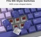 Glorious GPBT Gradient V2 Keycaps, Kunststoff (PBT), Purple Haze, violett, 135 Tasten, ANSI-US Vorschaubild