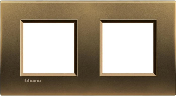 Bticino Livinglight Abdeckrahmen 2-fach, bronze