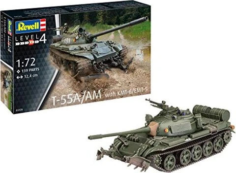 Revell T-55A/AM with KMT-6/EMT-5