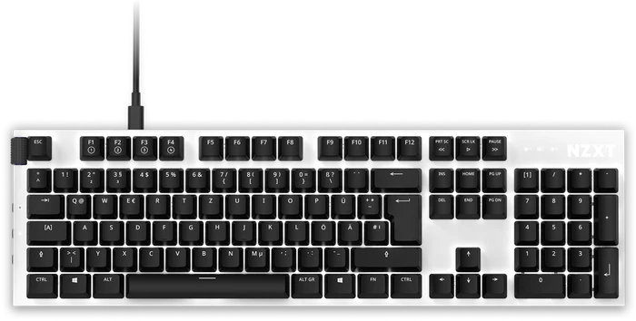 NZXT Function, matt, LEDs RGB, hot-swap, weiß, Gateron RED, USB, DE