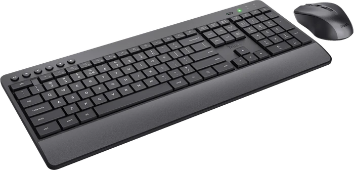 Trust Trezo Comfort Wireless Keyboard & Mouse Set, schwarz, USB, DE