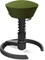 Aeris Swopper New Edition Bürohocker mit Gleitern, Feder Standard, Gestell Alu schwarz, Bezug Wollmischung Select grün Vorschaubild
