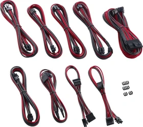 CableMod PRO ModMesh C-Series Cable Kit, AXi, HXi, RM, carbon/rot (CM-PCSI-FKIT-NKCR-R)
