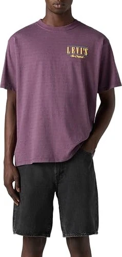 Levi's Vintage Fit Graphic T-Shirt kurzarm serif logo grey/violet (Herren)