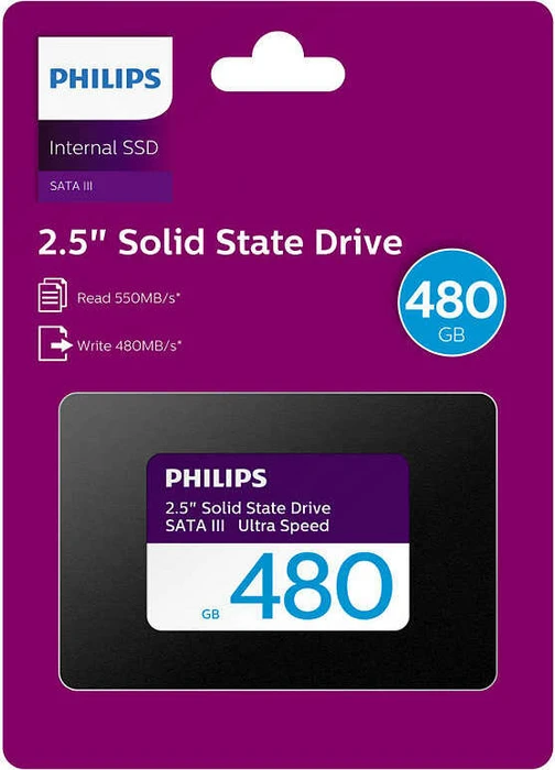 Philips S130 Ultra Speed Internal SSD 480GB, 2.5" / SATA 6Gb/s