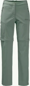 Jack Wolfskin Glastal Zip Away Zip-Off Hose lang picnic green (Damen)