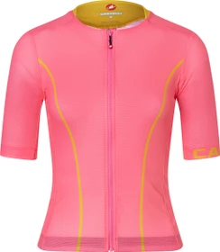 Castelli Anima Flow Trikot kurzarm rosa giro/mango mojito (Damen)