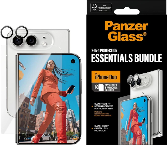 PanzerGlass 2-in-1 Essentials Bundle für Apple iPhone Duo