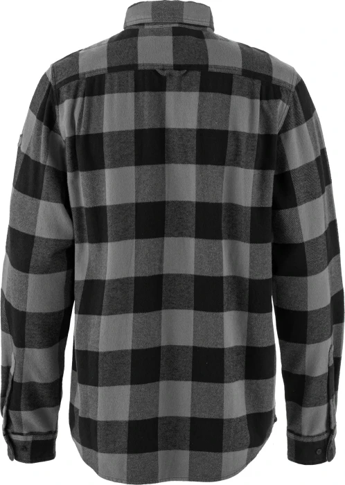 Fjällräven Övik Heavy Flannel Hemd langarm schwarz/grau (Herren)