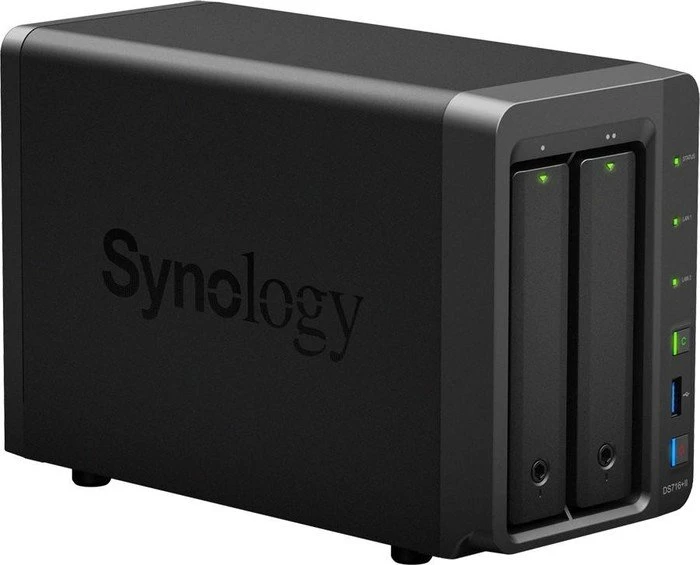 Synology DiskStation DS716+II 10TB, 4GB RAM, 2x RJ-45 1000Base-T, 3x USB-A 3.0