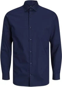 Jack & Jones Slim Fit Basic Hemd langarm perfect navy (Herren)