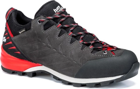 Hanwag Makra Pro Low Bunion GTX asphalt/rot (Herren)
