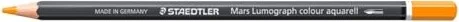 Staedtler Mars Lumograph colour aquarell 104 Aquarellstift leuchtorange, Kartonetui, 6er-Pack