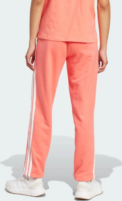 adidas Essentials 3-Streifen French Terry Cuffed Trainingshose lang semi turbo/white (Damen)