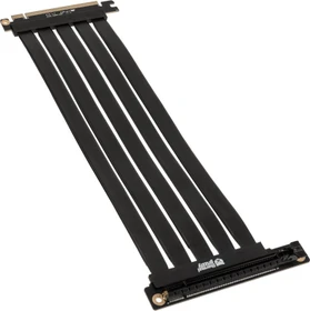 Thermal Grizzly Riser Kabel, gewinkelt, PCIe 4.0, 300mm, schwarz