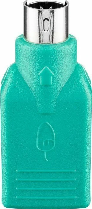 Wentronic Goobay PS/2 auf USB 2.0 Adapter, grün
